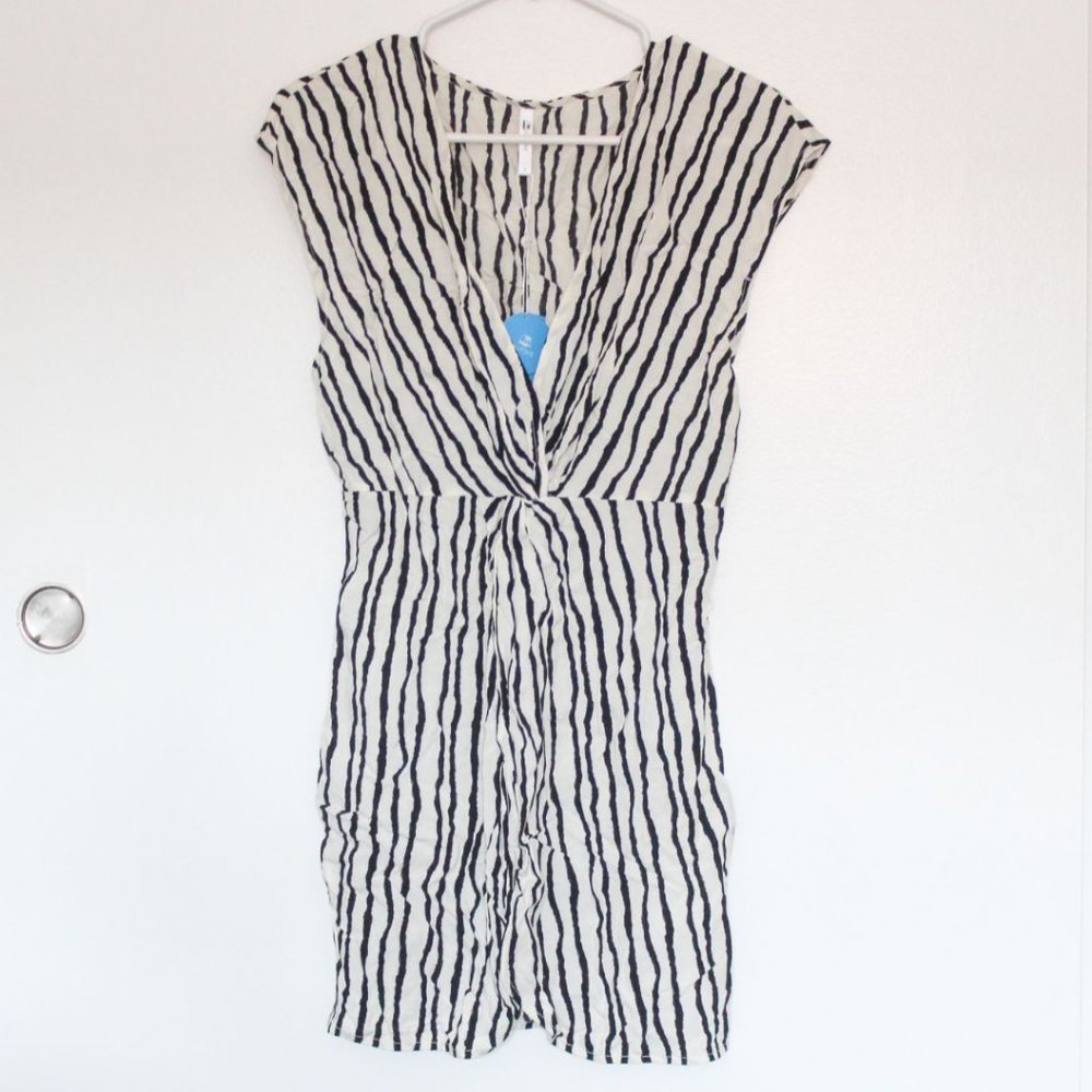 Women's Striped V-neck Sleeveless Dress | Cupshe | Size S